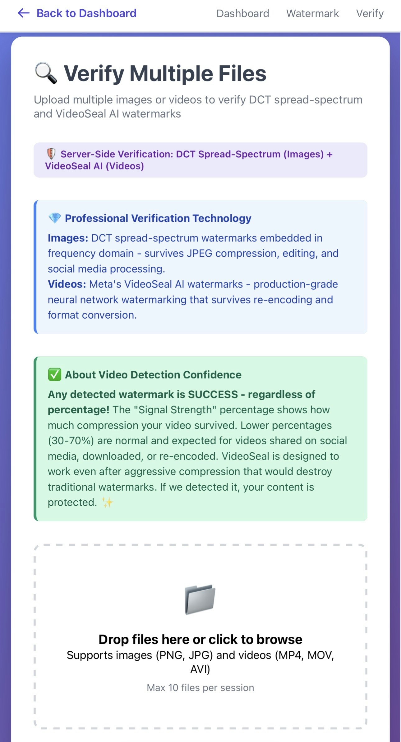 AIWatermark - Screenshot 5 showing product features and functionality