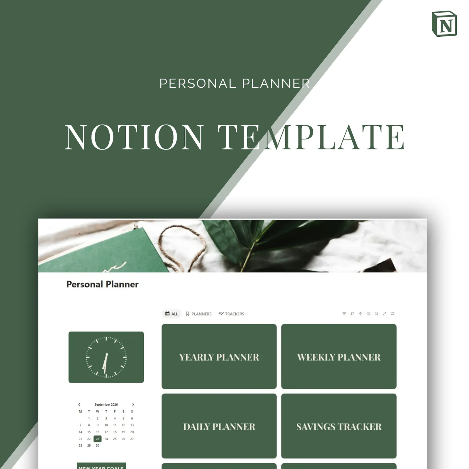 Personal Planner — Notion Template screenshot 1