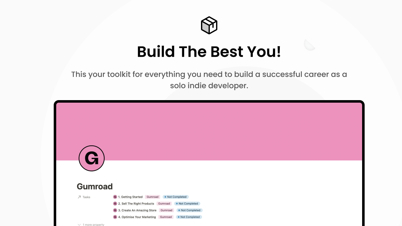 Indie Entrepreneur Toolkit for Notion gallery image