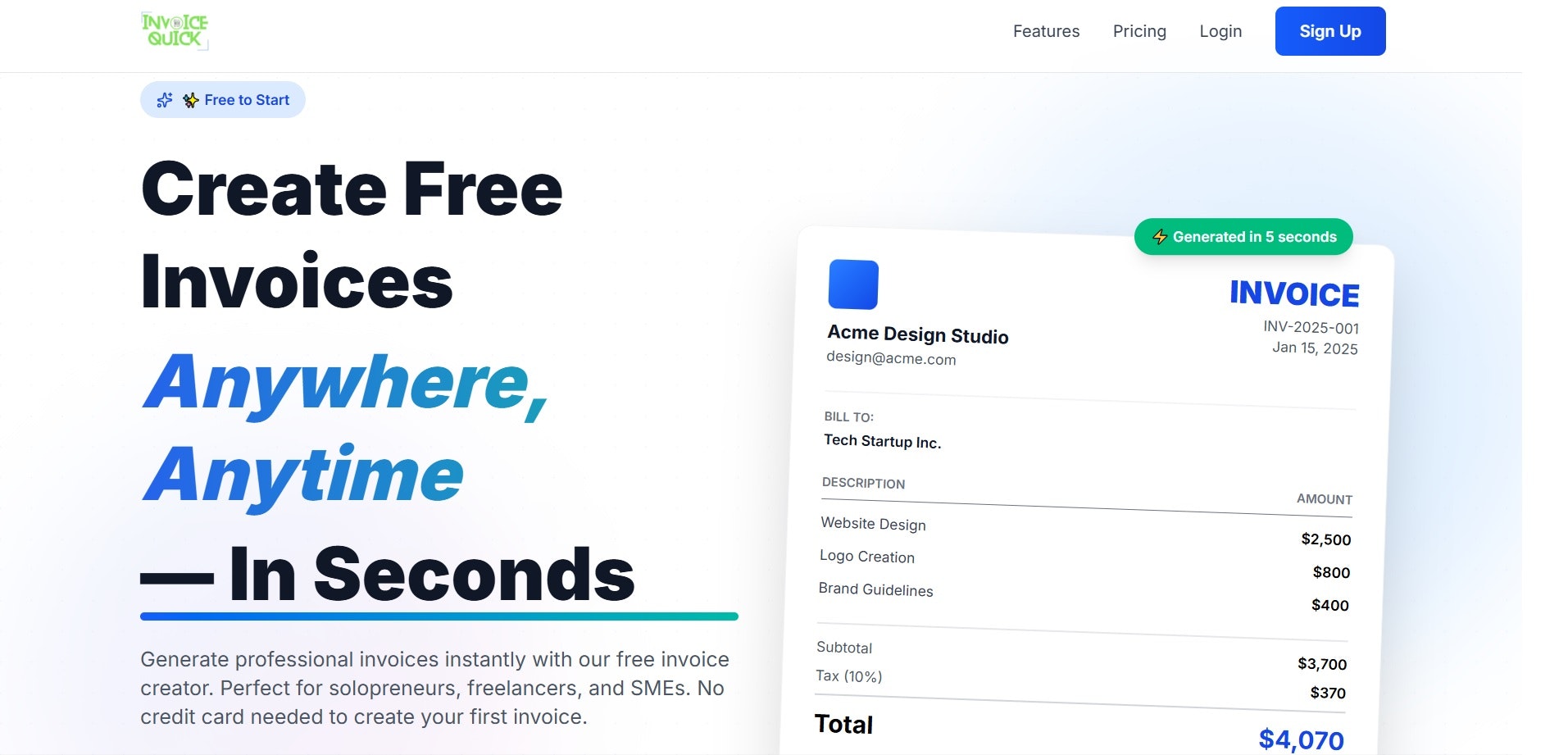 InvoiceQuick gallery image