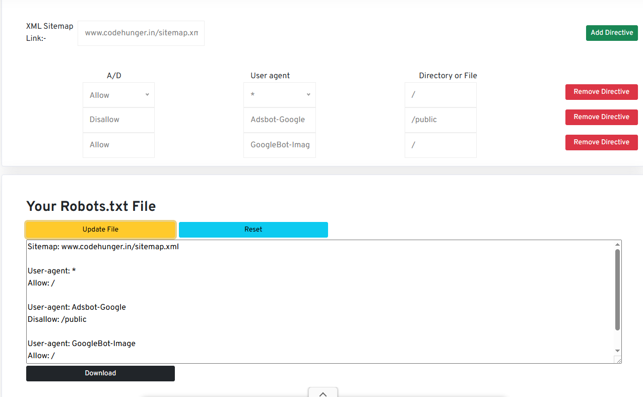 Robots.txt generator gallery image