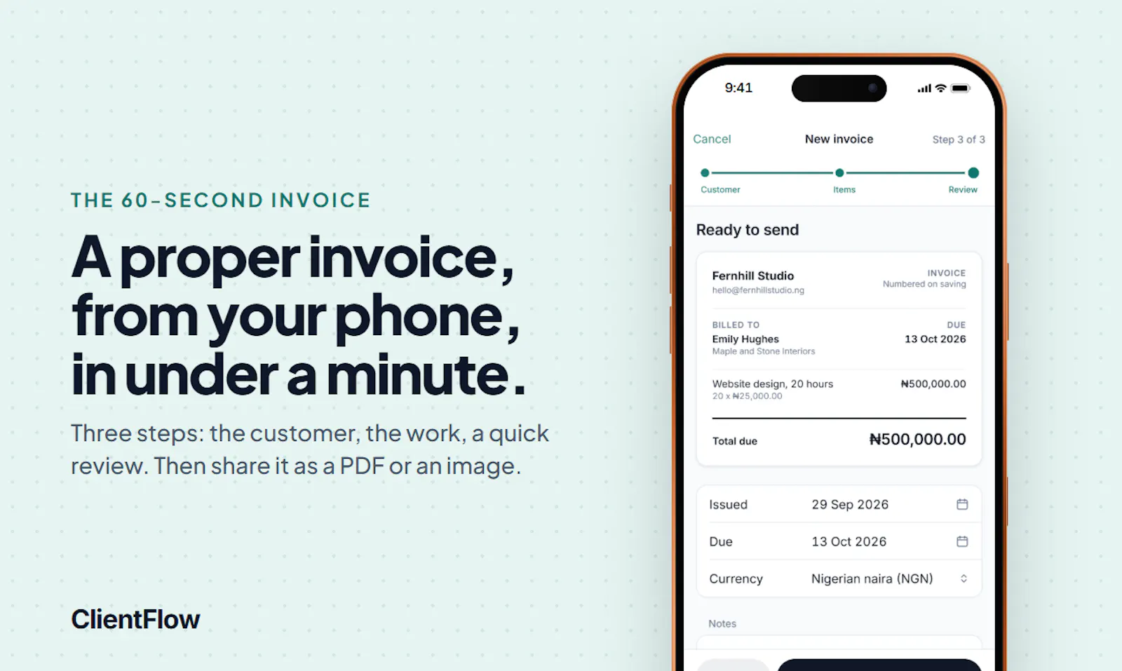 ClientFlow Invoice screenshot 4