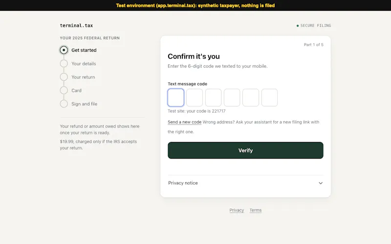 Terminal Tax screenshot 2