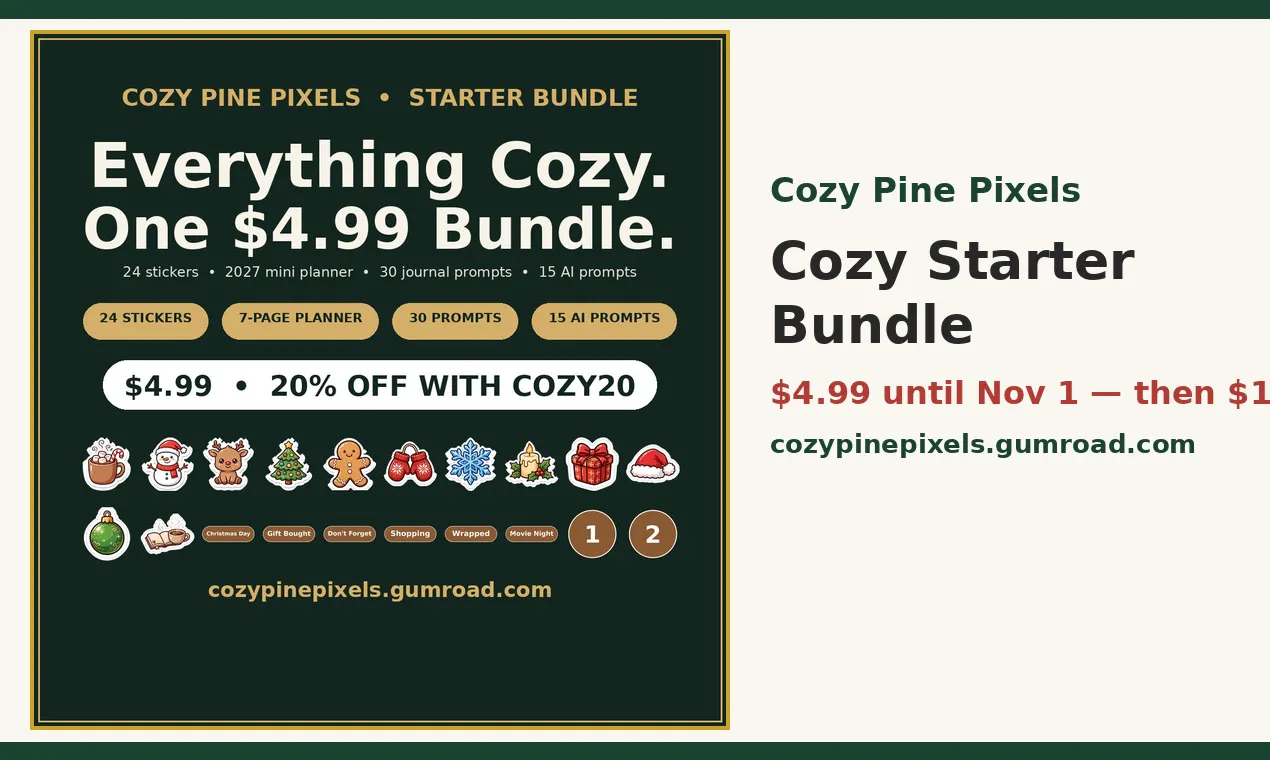 Cozy Starter Bundle gallery image