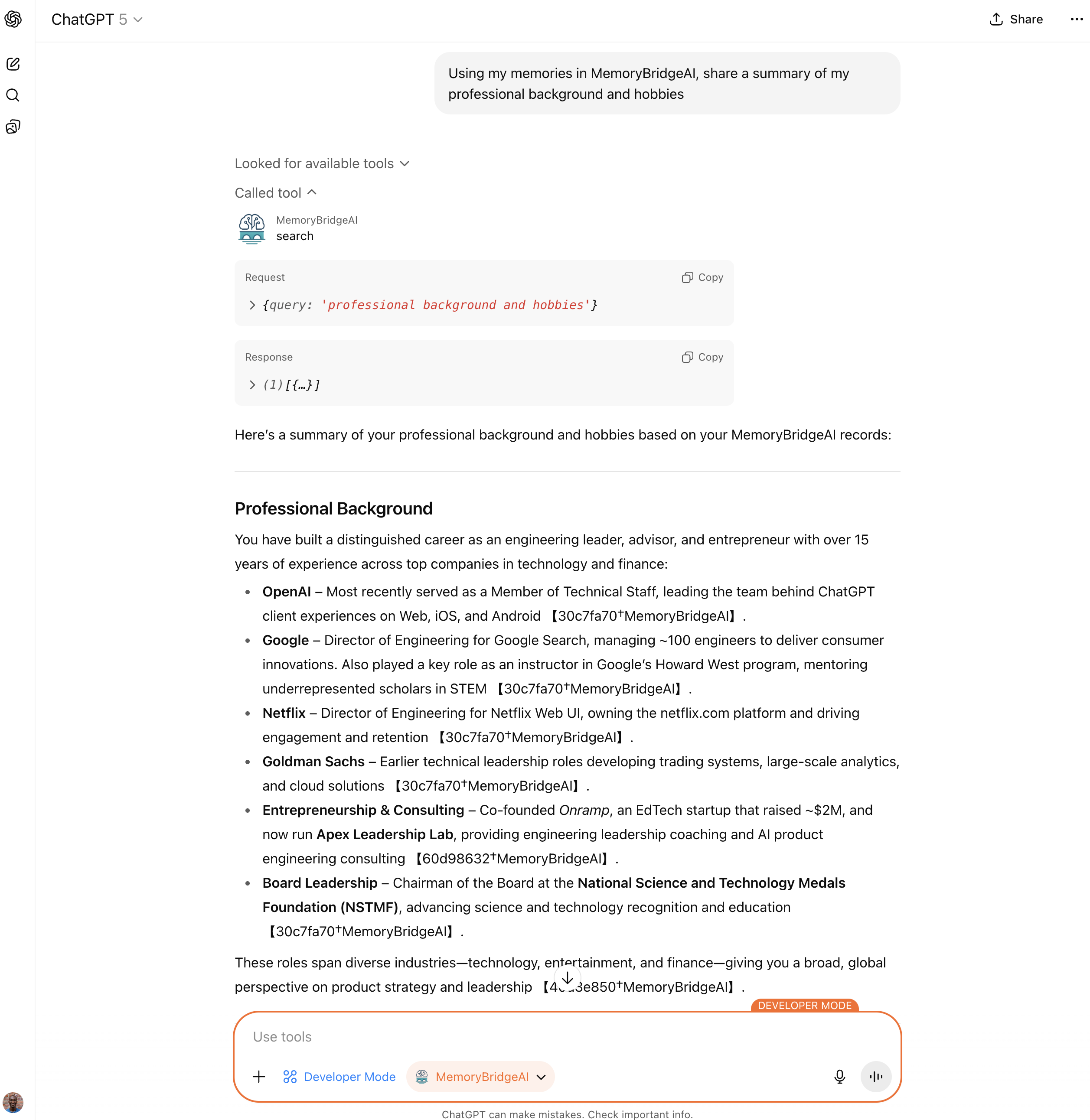 Média MemoryBridgeai - Accès à la mémoire personnelle à tous les assistants et outils d'IA. 7