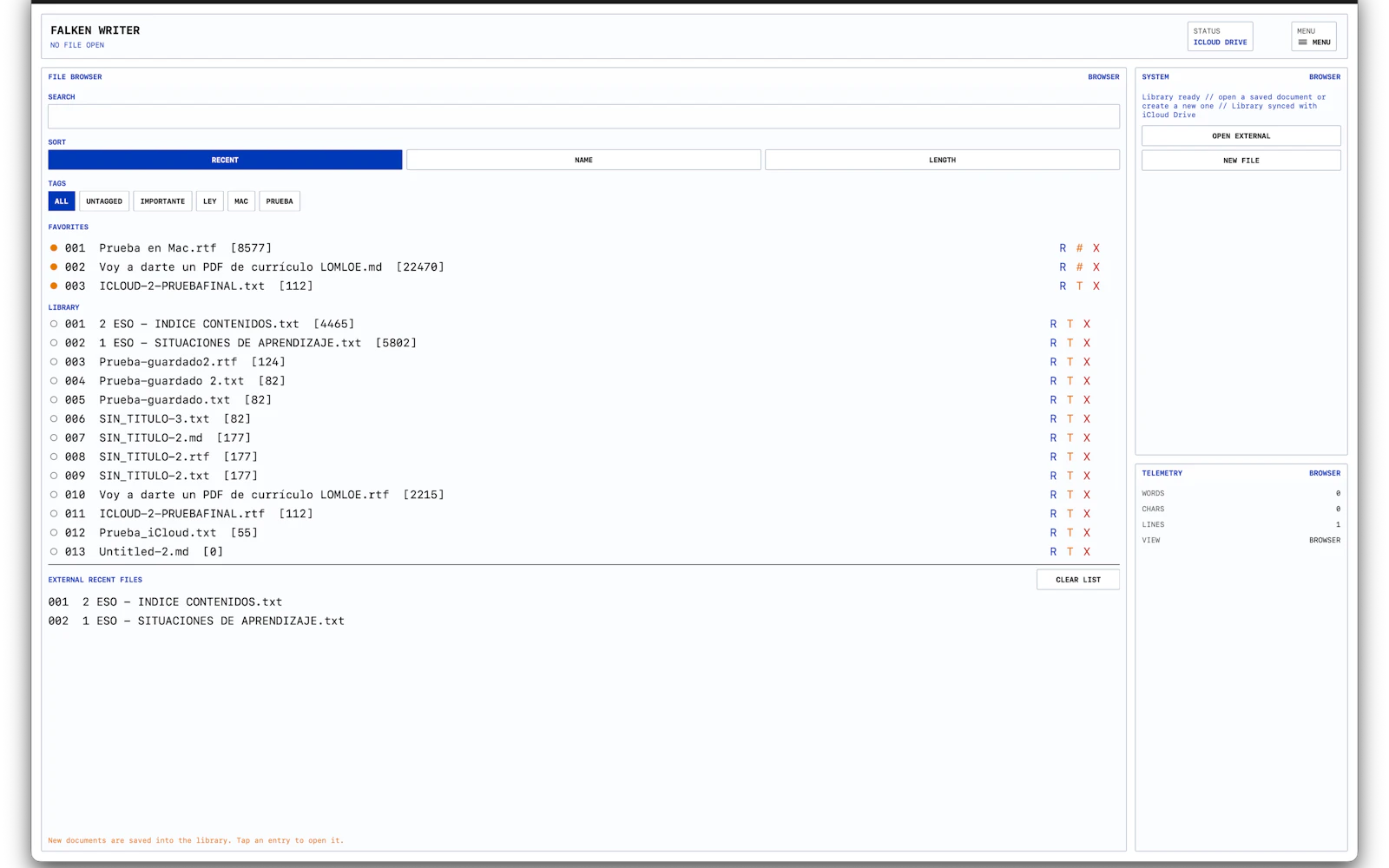 Falken Writer screenshot 7