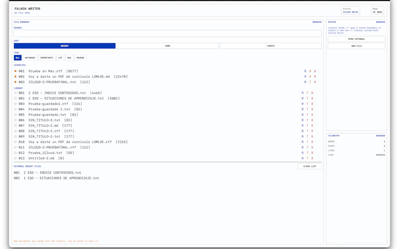 Falken Writer screenshot 7