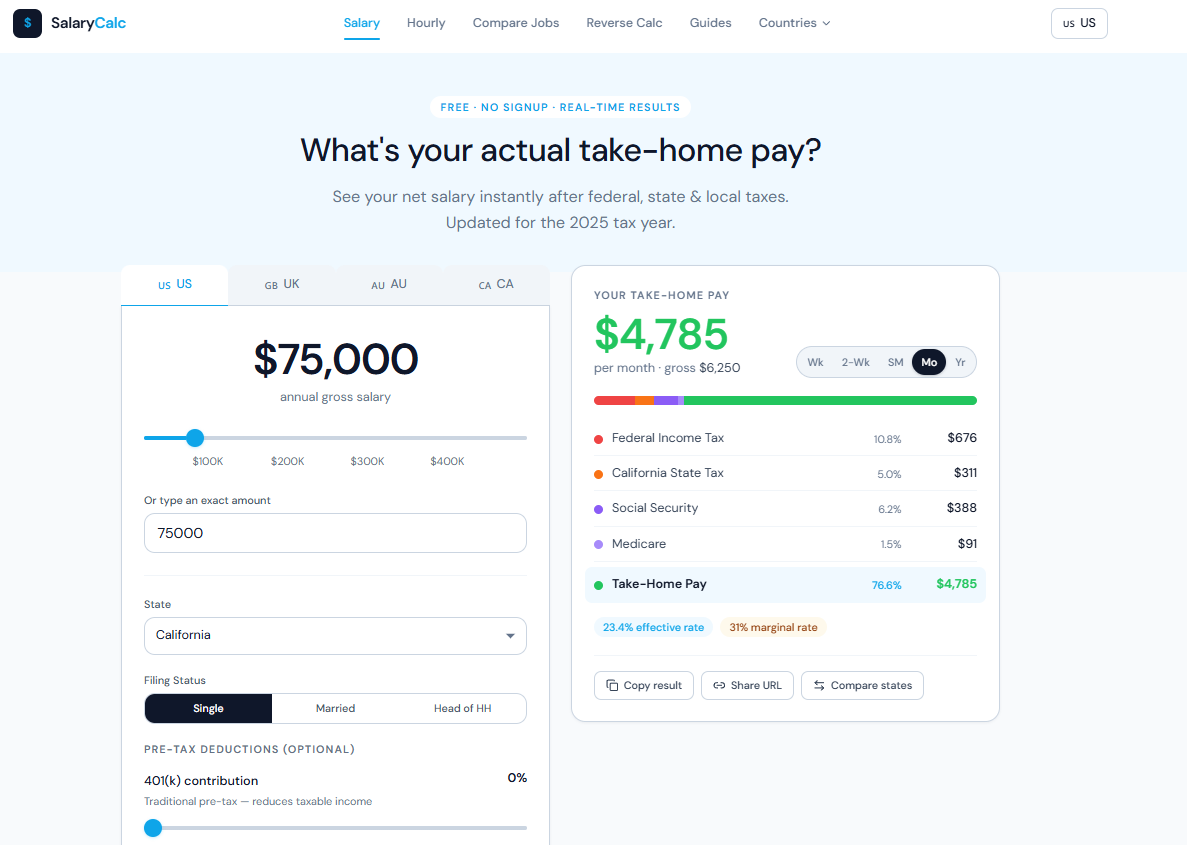 SalaryCalc gallery image