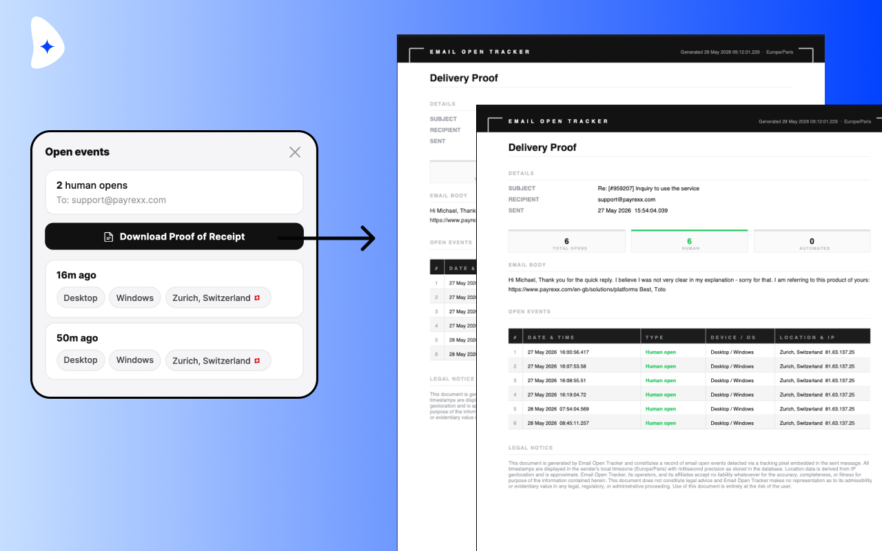 Email Open Tracker - Minimalist Edition gallery image