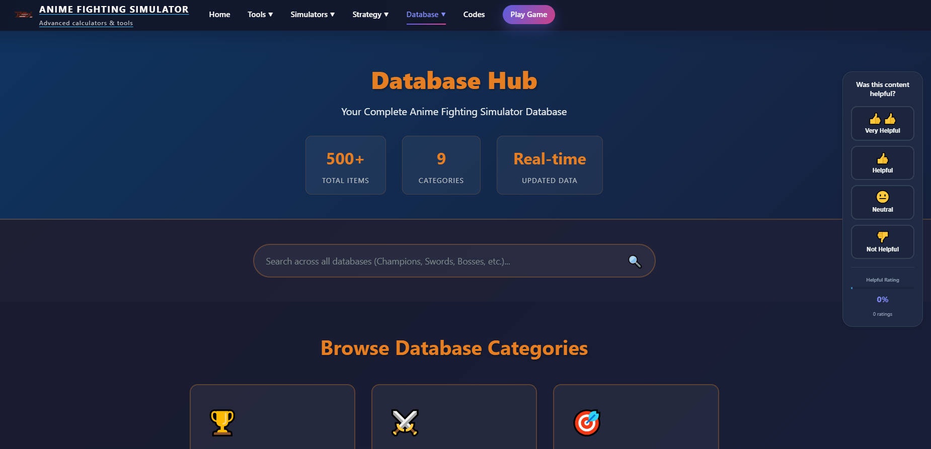 Anime Fighting Simulator Calculator gallery image