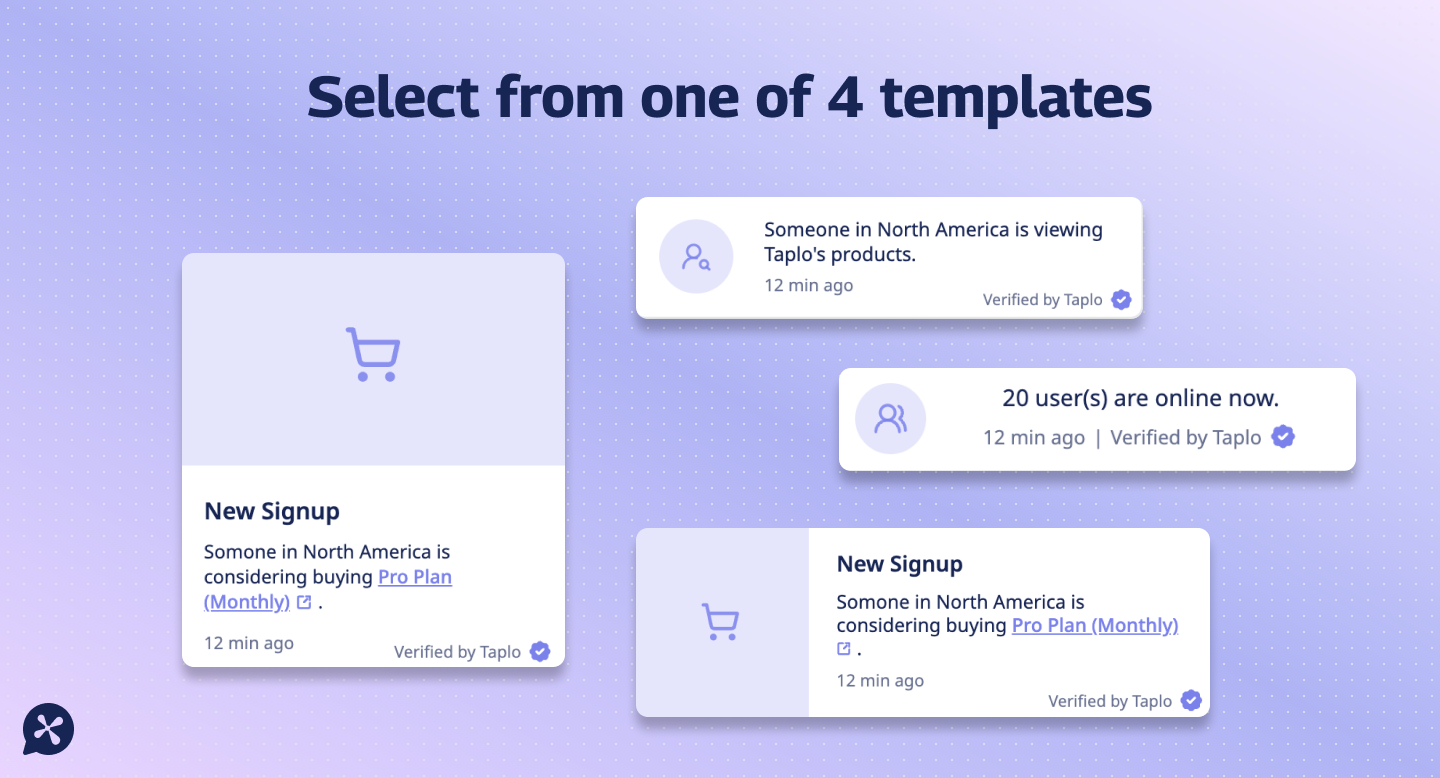Media Taplo - Widget bukti sosial yang disesuaikan untuk pengasas SaaS 4