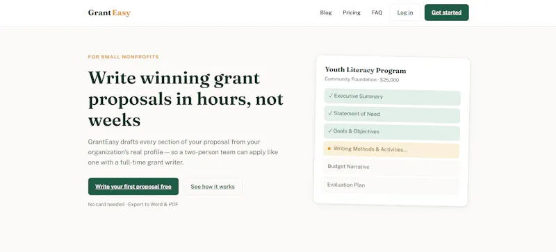 GrantEasy screenshot 1