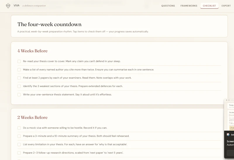 VIVA — A Defence Companion screenshot 4