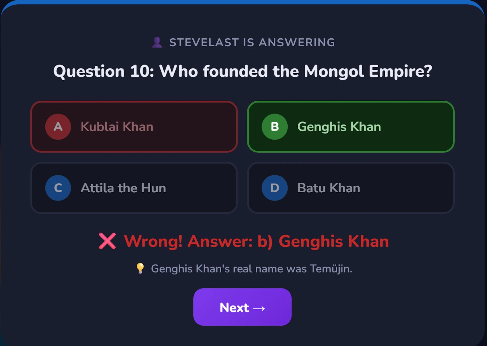 Daily Challenge New Quiz screenshot 2