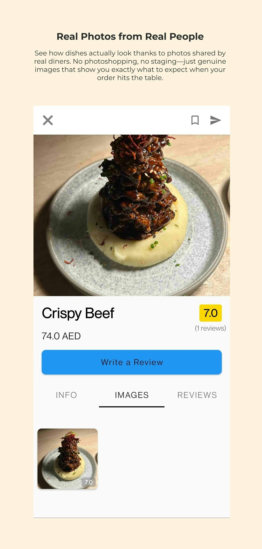 Média Résider - Avis du restaurant jusqu'au niveau du plat individuel 6