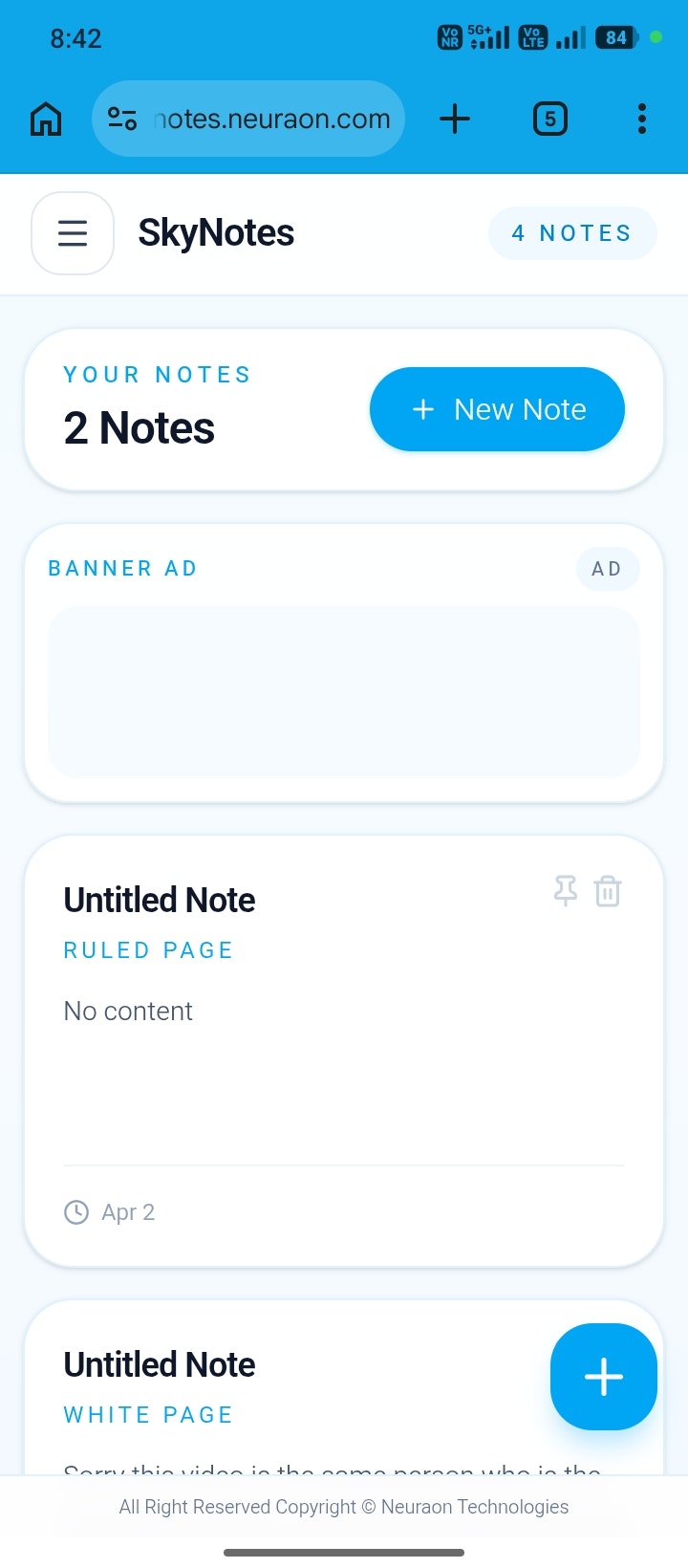 SkyNotes gallery image