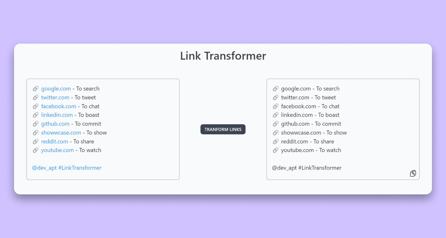 Link transformer media 3