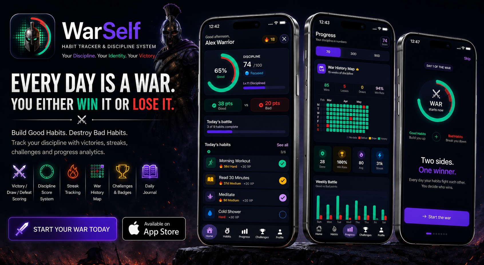 WarSelf – Habit Tracker gallery image