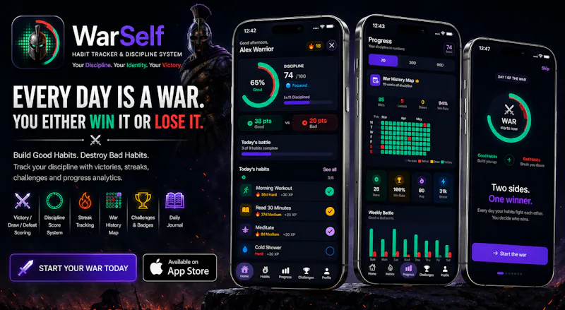 WarSelf – Habit Tracker screenshot 1