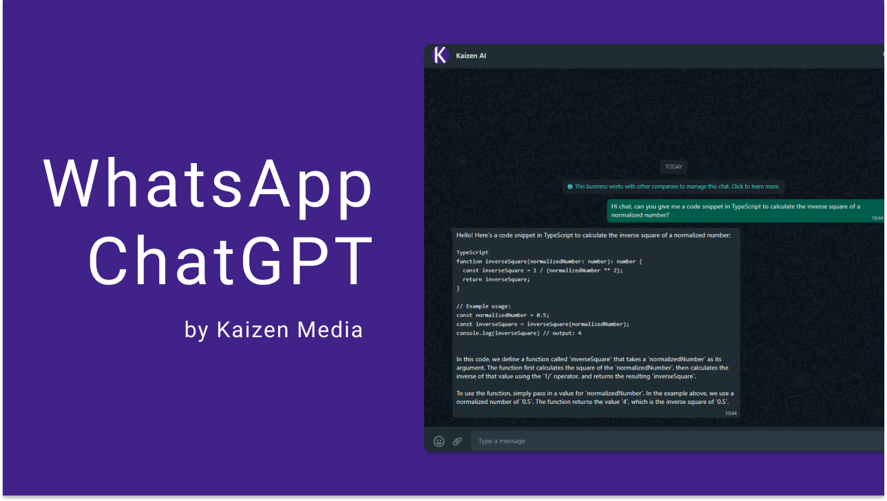 Kaizen WhatsApp AI assistant media 1