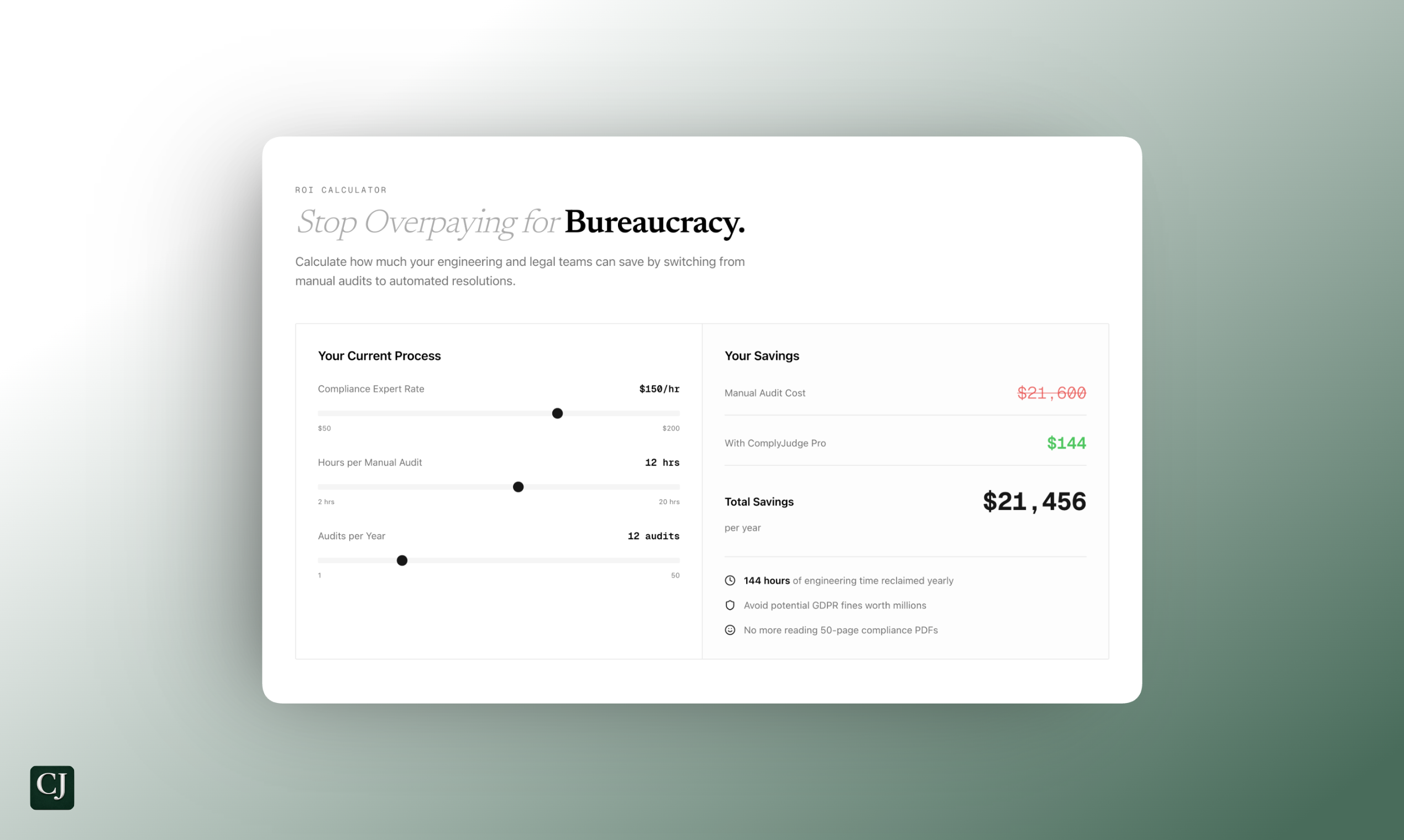ComplyJudge - Screenshot 3 showing product features and functionality