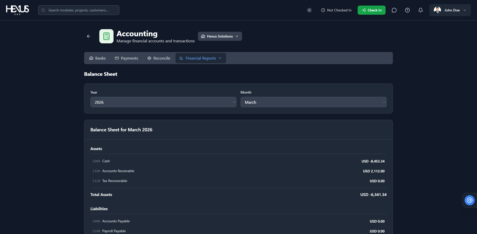 Hexus ERP gallery image