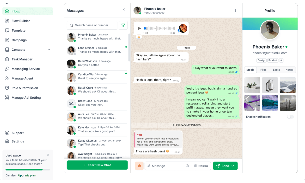 Textcrm chat media 2
