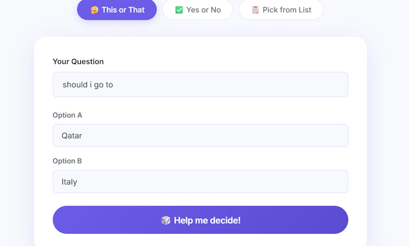 Decision Help screenshot 4
