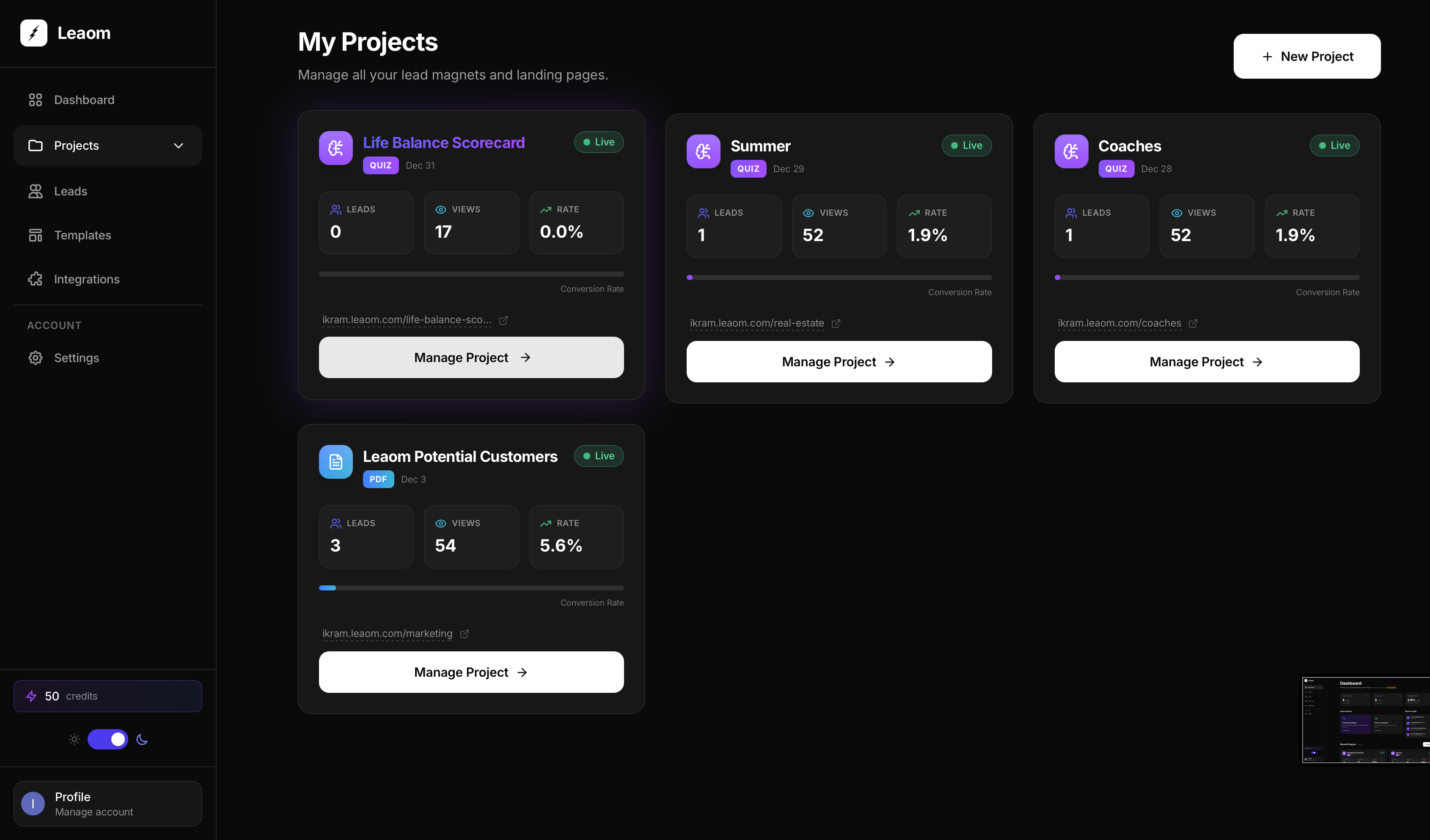 Leaom - Screenshot 3 showing product features and functionality