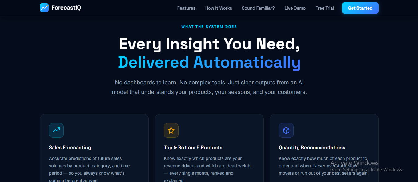 Smart Sales Forecasting System gallery image