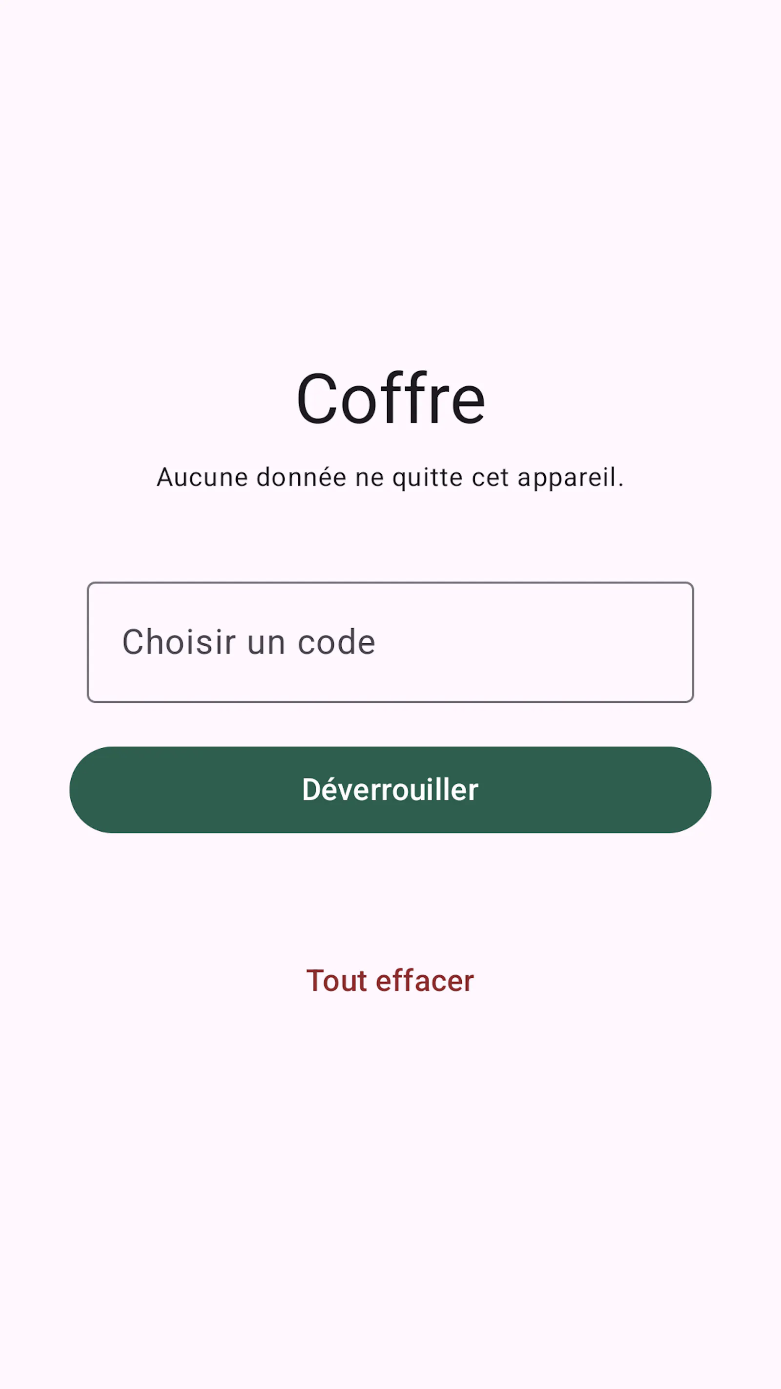 Coffre — your notes, encrypted screenshot 2