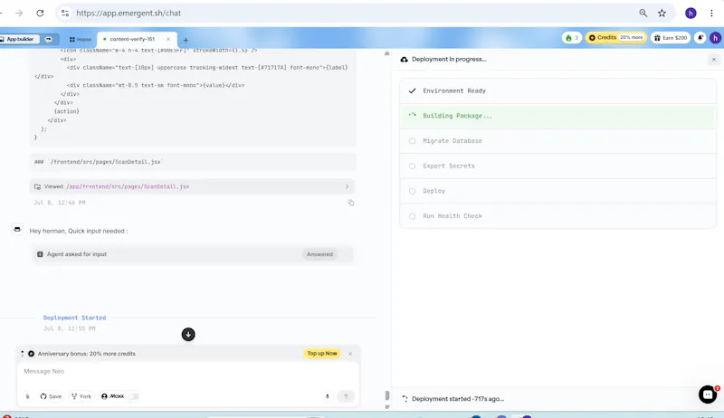 Veritas AI screenshot 2