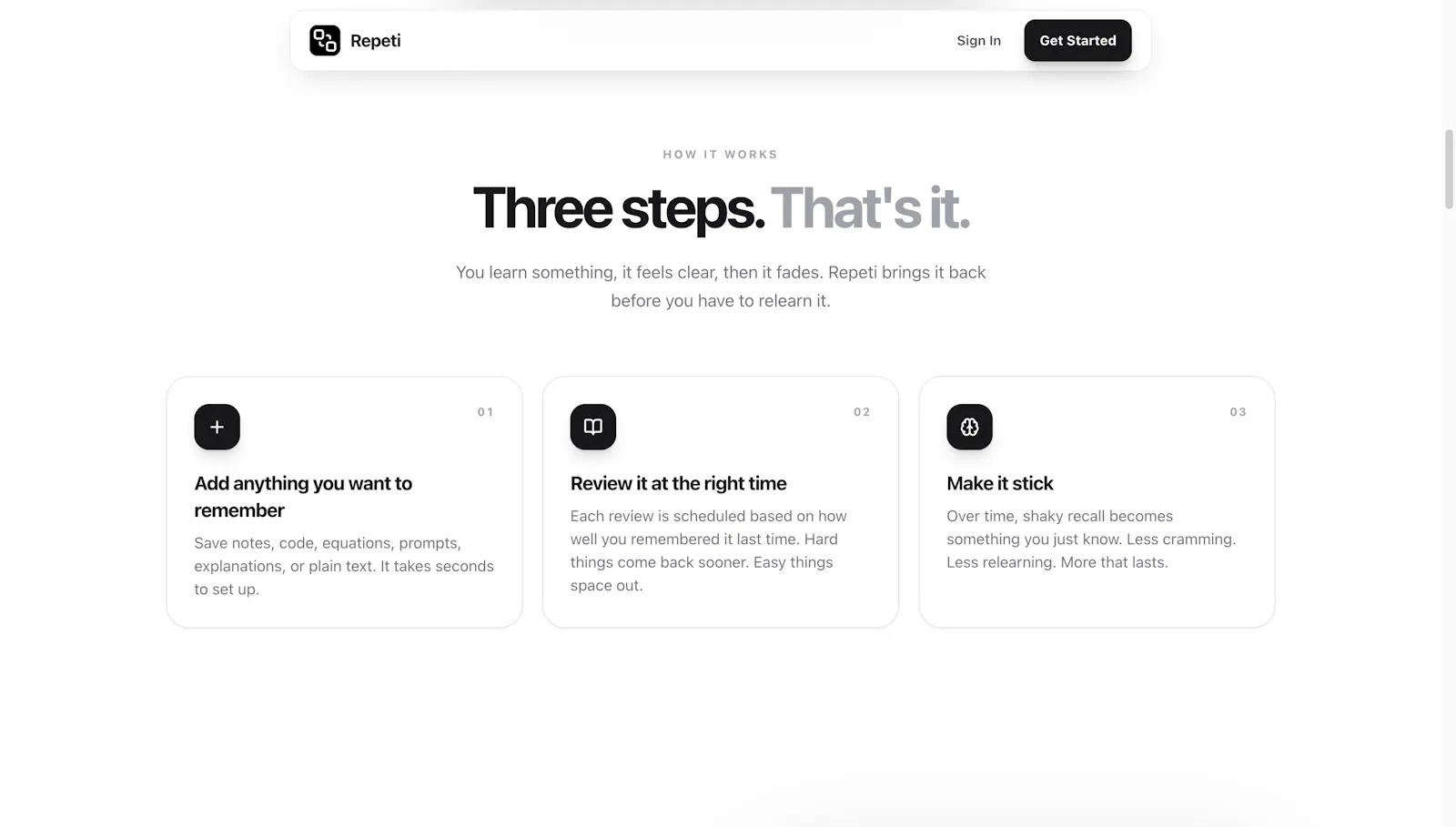 Repeti screenshot 1