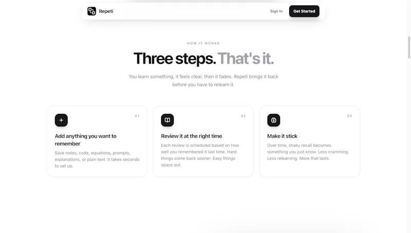 Repeti screenshot 1