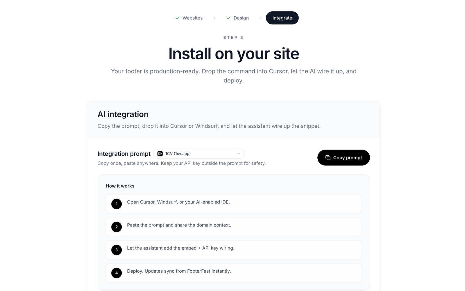 FooterFast - Screenshot 3 showing product features and functionality