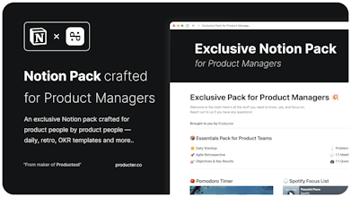 Notion Pack for Product Managers gallery image