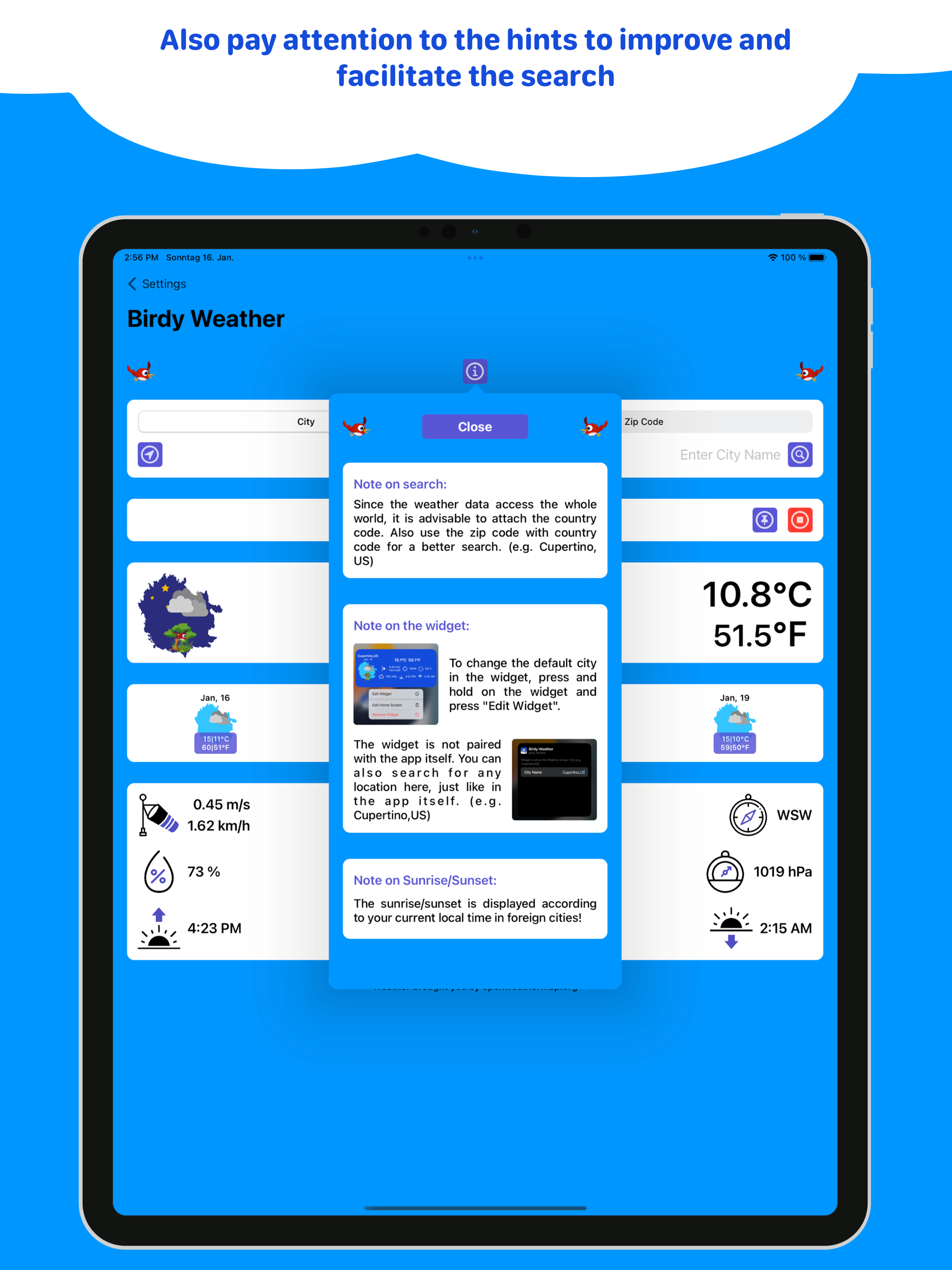 สภาพอากาศแบบเบอร์ดี้ - Apple, แอพ, สภาพอากาศ, เสียง, iOS, macOS, iPados media 3