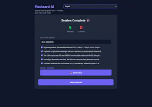Flashcard AI gallery image
