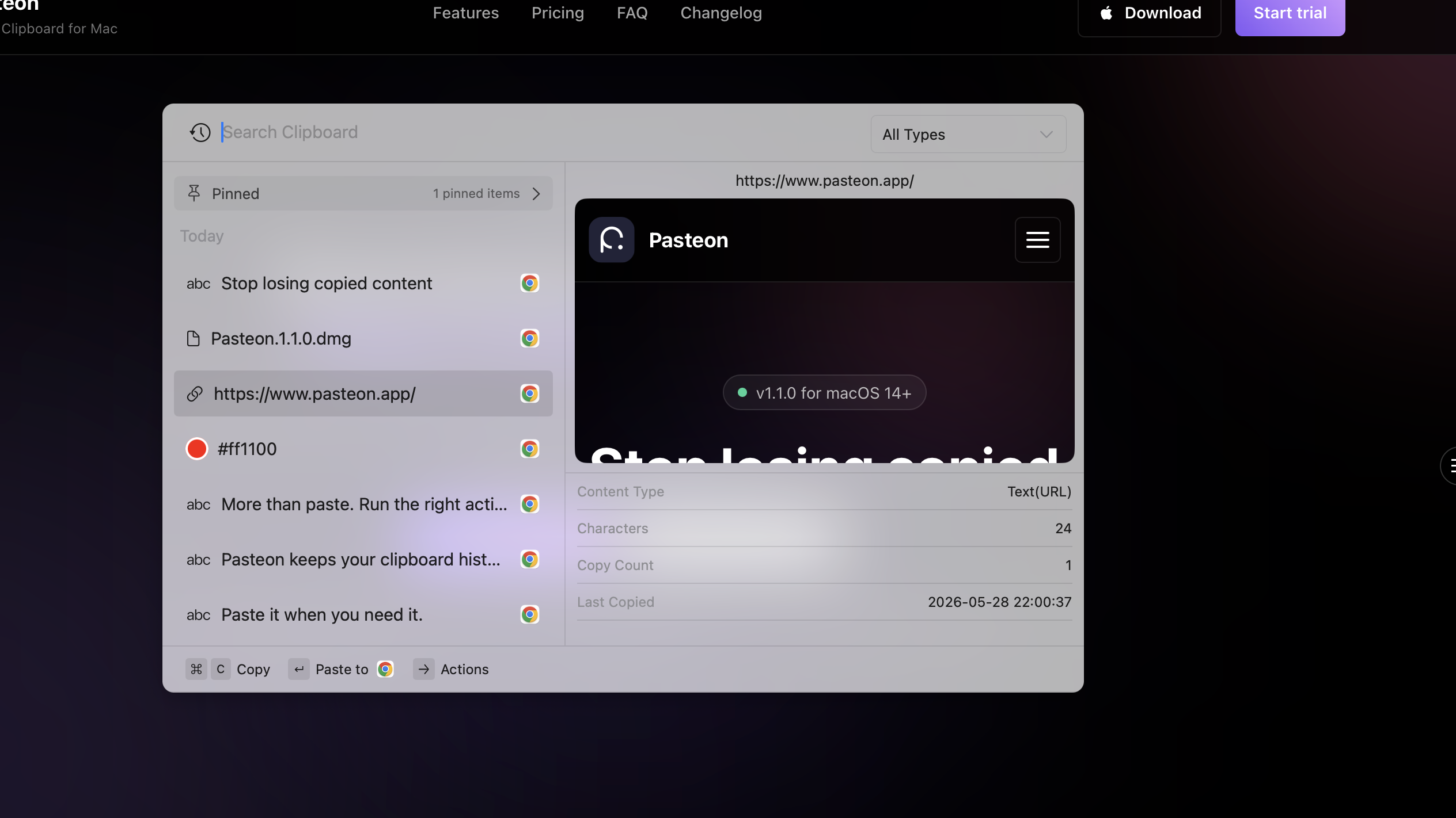 Pasteon 1.1 gallery image