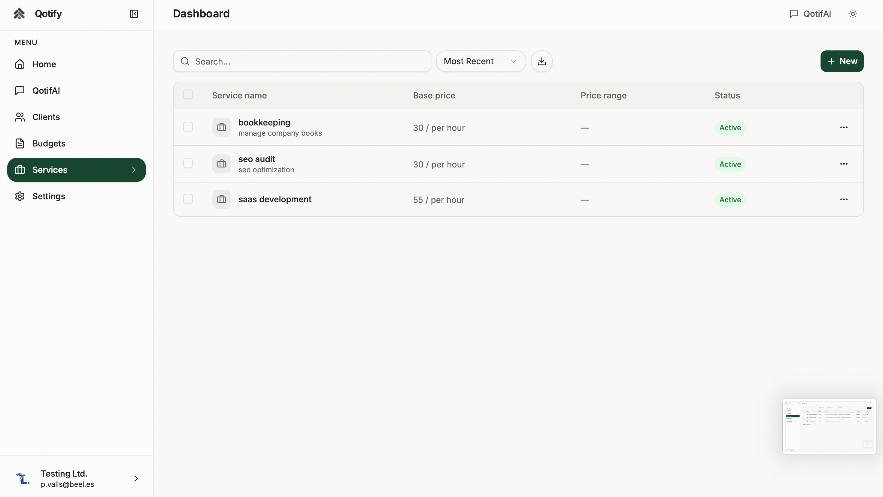 Qotify - Screenshot 3 showing product features and functionality