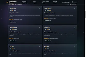 Fantasy Name Generator gallery image