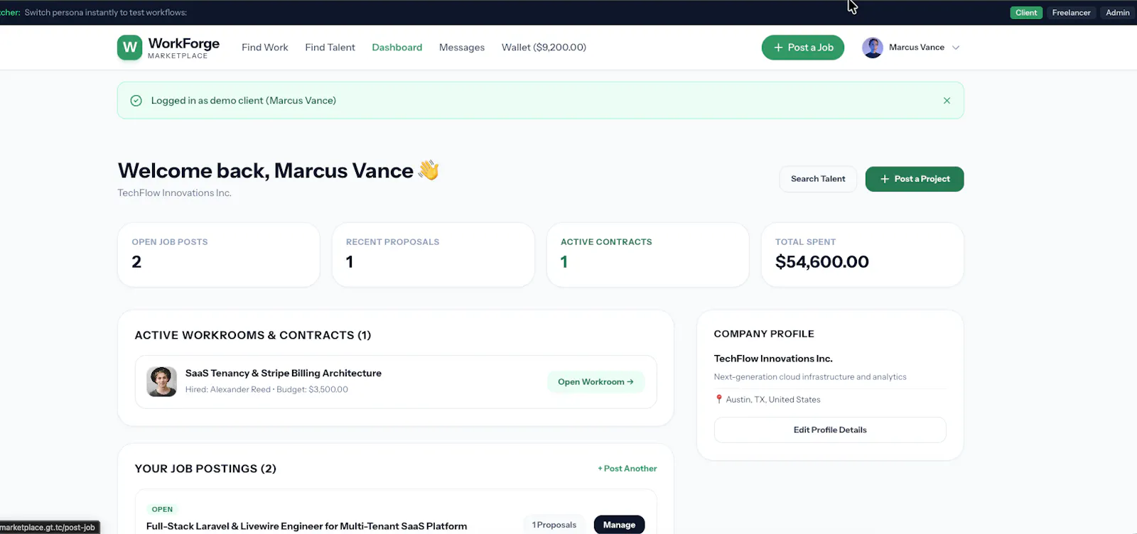 WorkForge — Upwork Clone Source Code screenshot 9