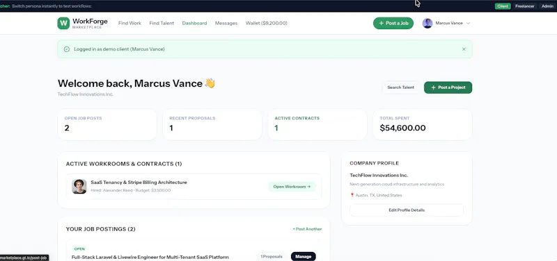 WorkForge — Upwork Clone Source Code screenshot 9