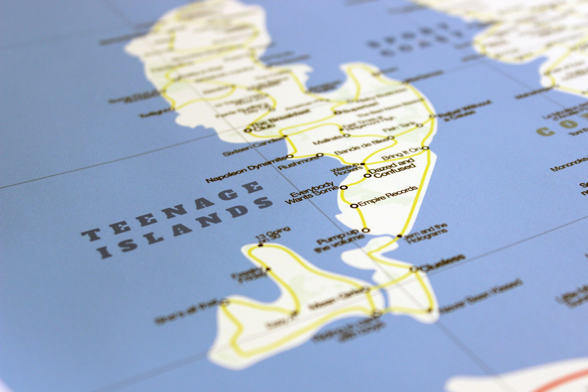 The Great Map of Movieland (Poster) gallery image