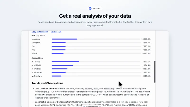 DataSort screenshot 5