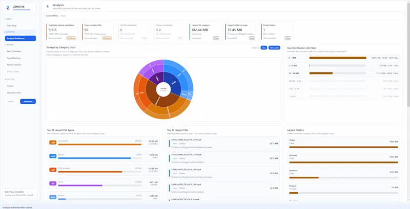 Zenovix Storage Manager screenshot 2