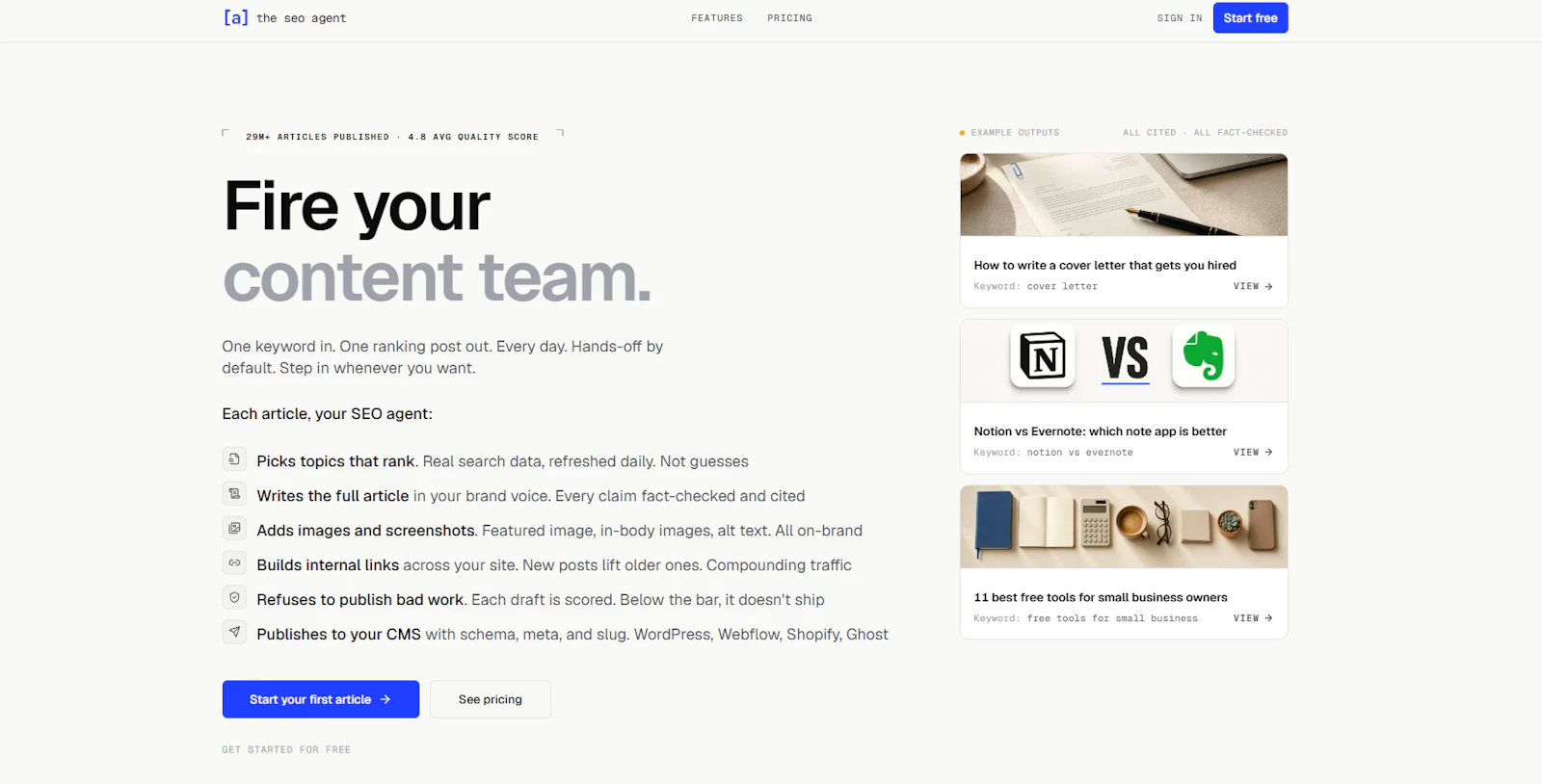 The SEO Agent screenshot 2
