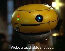 A teachable chat bot.
