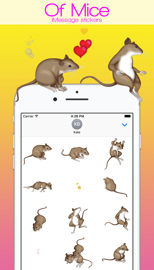 Of Mice stickers gallery image