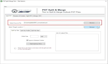 ViceVersa PST Split and Merge Software gallery image
